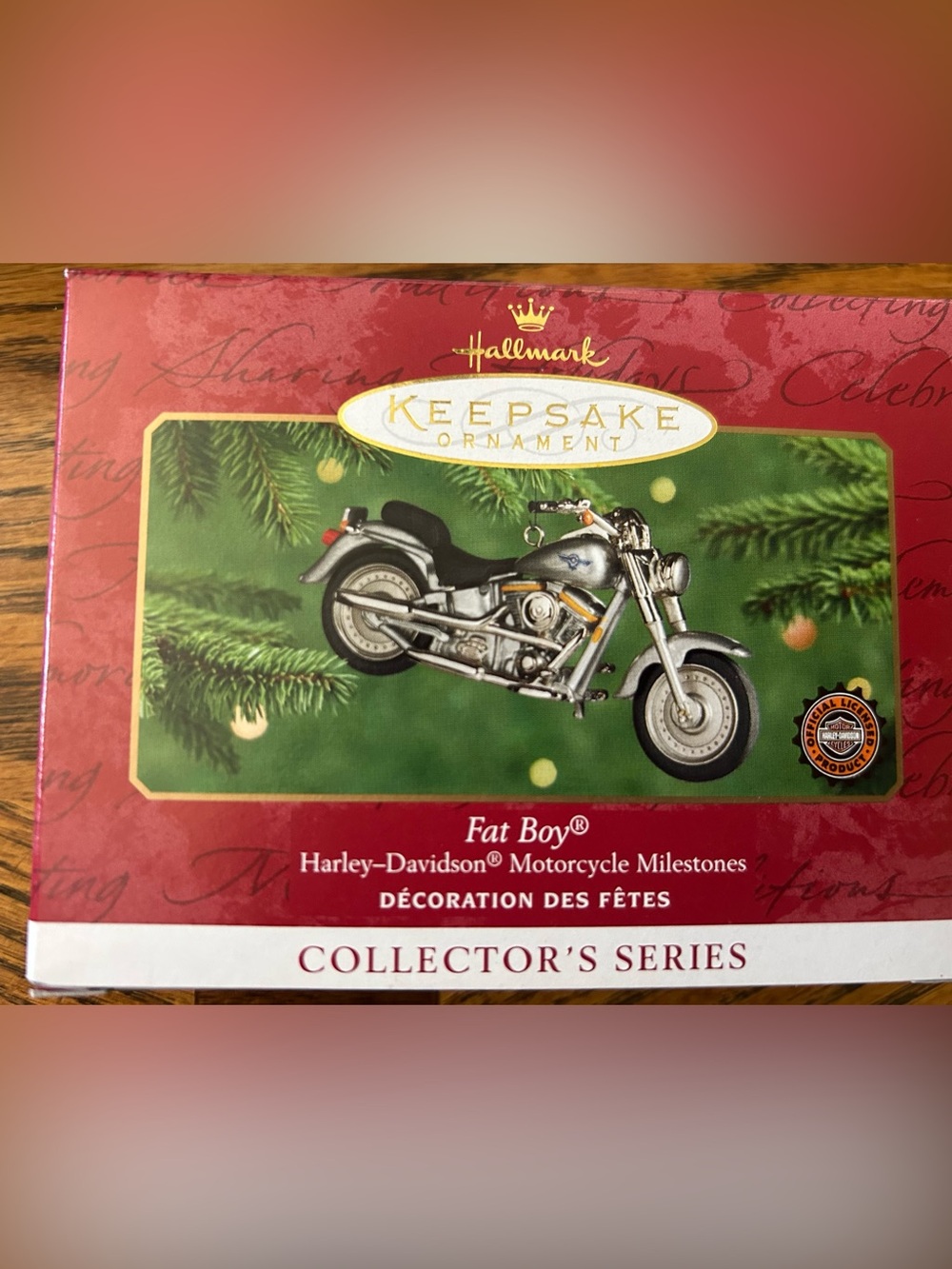 Hallmark Keepsake Ornament - Harley-Davidson Fat Boy, die-cast metal